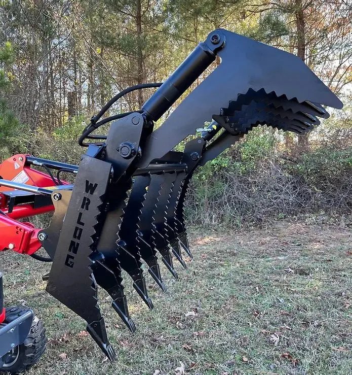 Lane Shark Root Rake Brush Grapple 3 | Width 48", 56" & 64" | Up To 40 Hp | 8 To 25 Gpm | For Skid Steers & Tractor 5