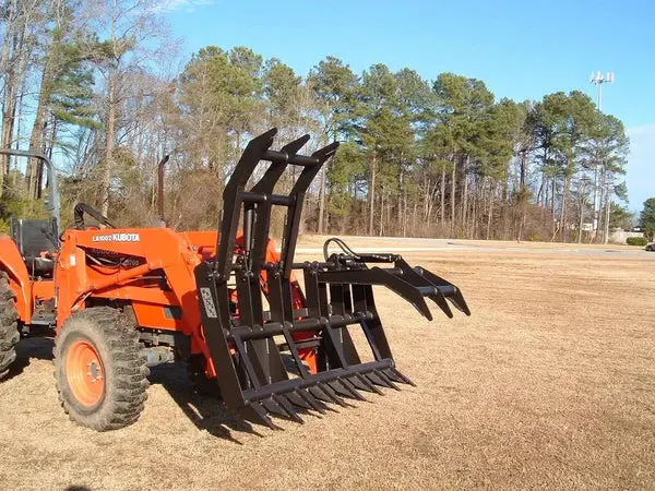 Lane Shark Wr Long Dual Root Rake Brush Grapple | Width 60" To 84" | 12 To 45 Hp | 8 To 20 Gpm | For Skid Steers & Tractors 1