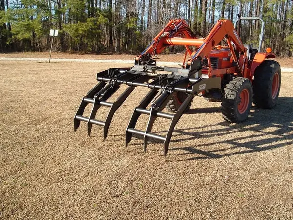 Lane Shark Wr Long Dual Root Rake Brush Grapple | Width 60" To 84" | 12 To 45 Hp | 8 To 20 Gpm | For Skid Steers & Tractors 3