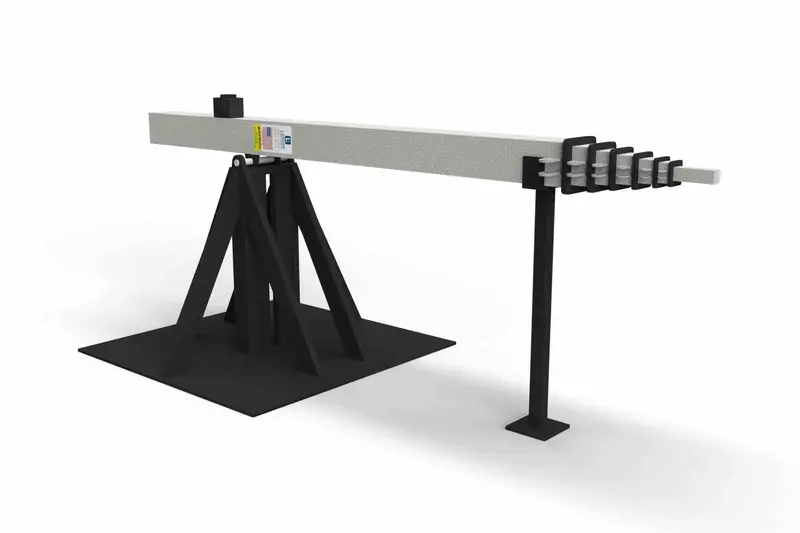 Larson Electronics 100' Self-Contained Megatower™ - 90 Lb Payload Cap. - Nema 3R Rated Control Panel, 92" X 92" Base - Visible Height Indicators 1