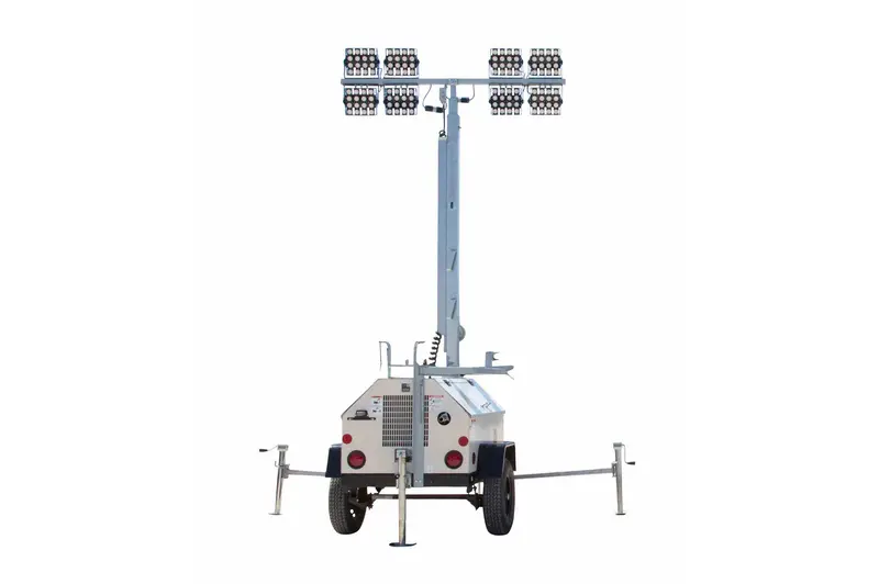 Larson Electronics 20Kw Generator - Water Cooled Diesel Engine - 25' Telescoping Tower - (4) Led Lamps - 25 Gal Tank 1