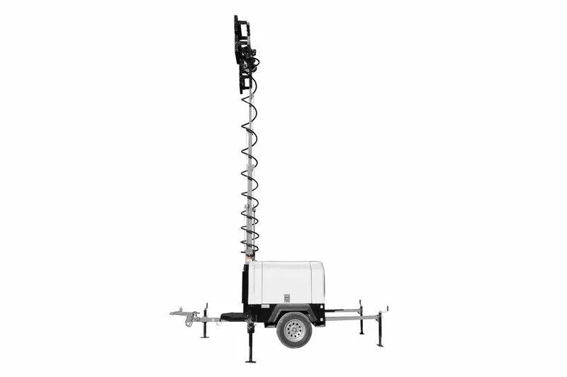 Larson Electronics 40' Hydraulic Light Tower W/ 30Kw Diesel Engine Generator - (4) Led Lamps - 259,200 Lms - 60G Fuel Tank 1