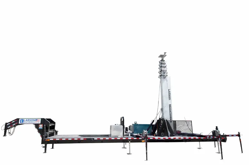 Larson Electronics 40' Self-Contained Megatower™ On Skid Mount - 200Lbs Payload Capacity - Auto Retract - Anchor 1