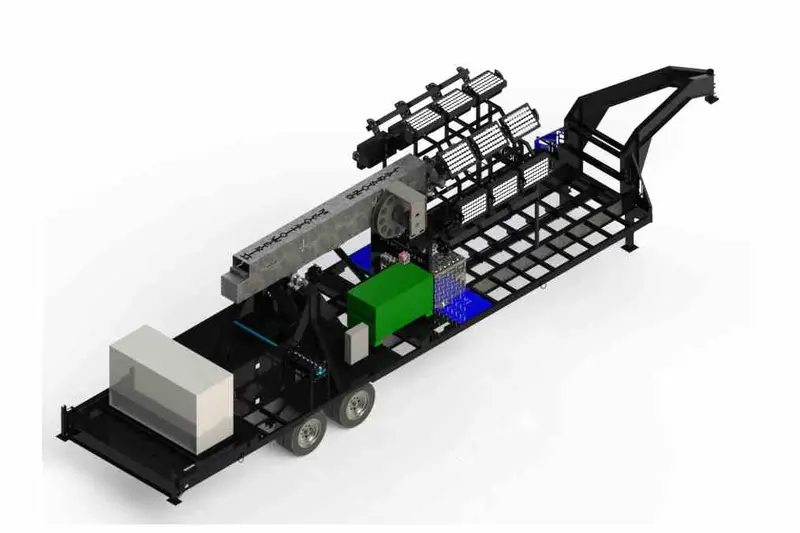 Larson Electronics 77' Hydraulic Megatower™ Light Plant - 33' Trailer - (20) 500W Led Fixtures - 1,350,000 Lumens 1