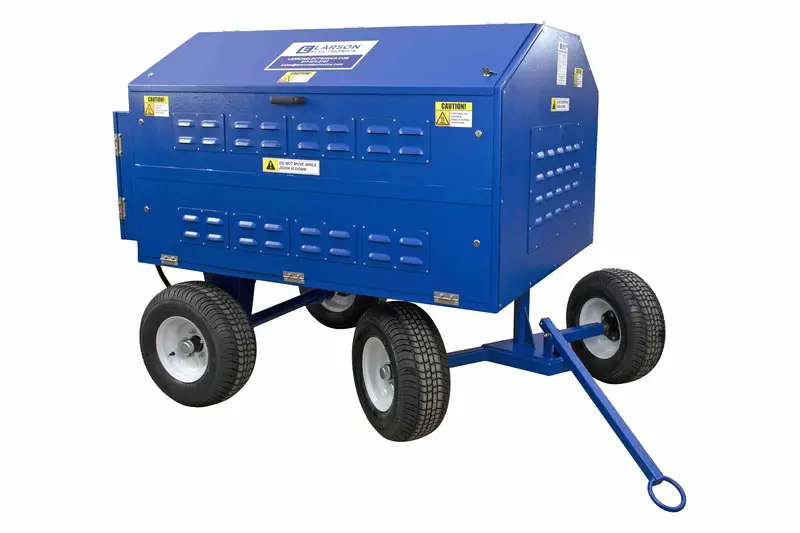 Larson Electronics Portable Electric Vehicle Charging Station - 30A 240V-M2 L2 Charger, Single Port - 12Kw Gas/Propane Generator - Private Label/Custom Colors 1