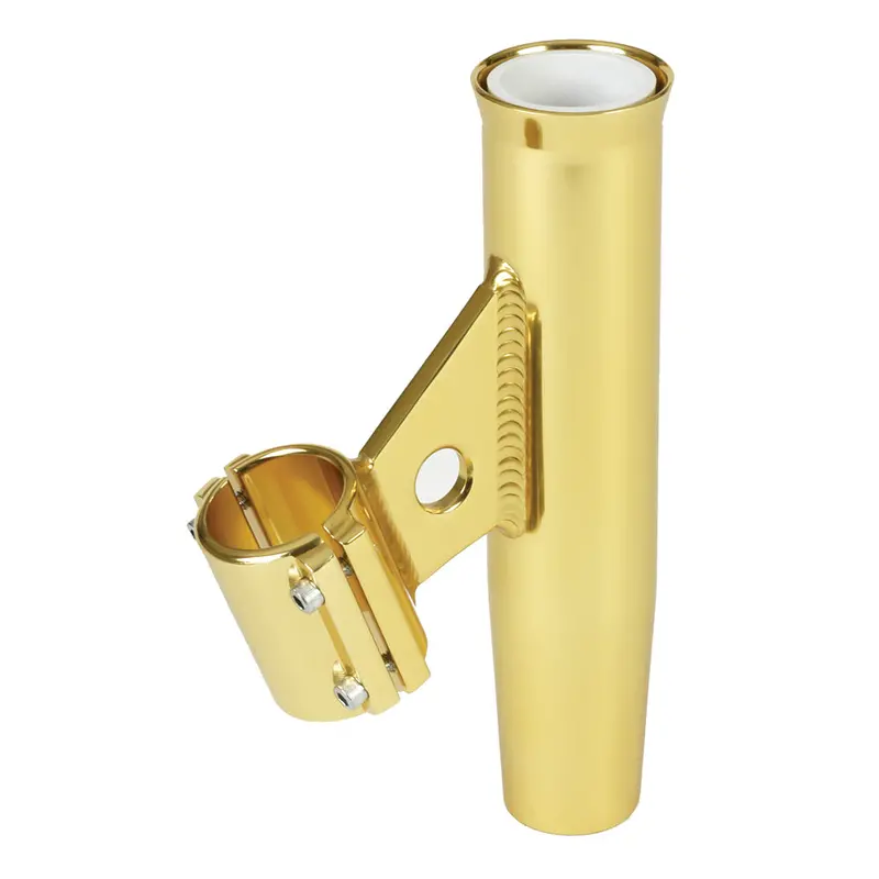 Lee's Clamp-On Rod Holder - Gold Aluminum - Vertical Mount - Fits 2.375" O.D. Pipe [Ra5005gl] 1