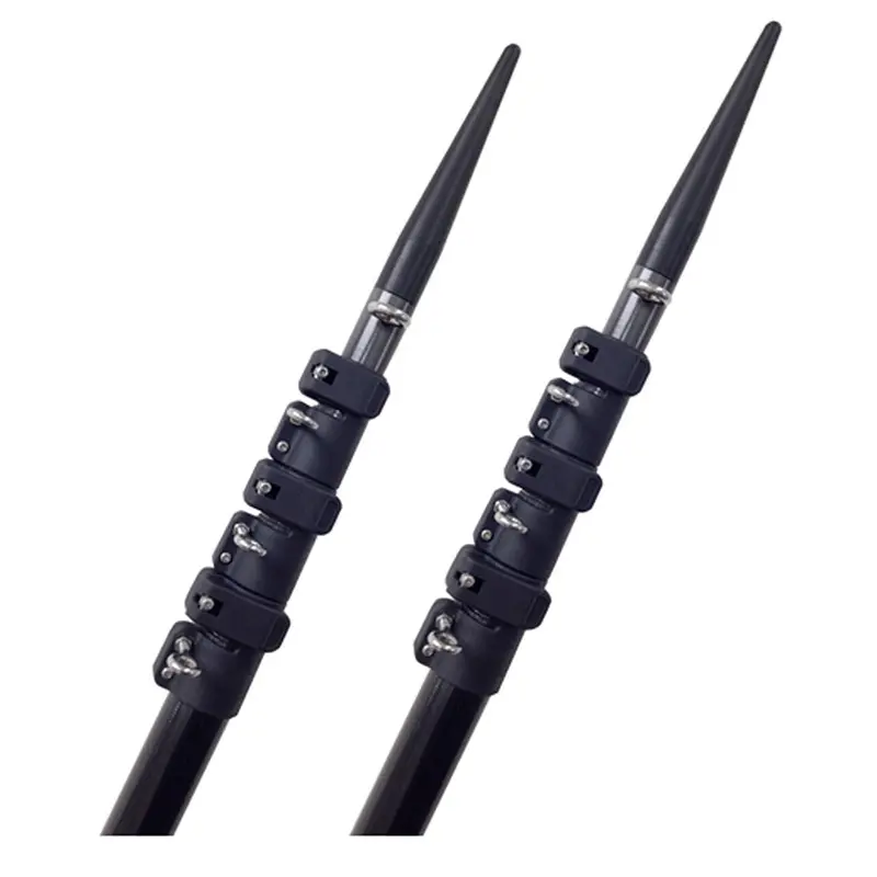 Lees Tackle 16 Telescoping Carbon Fiber Outrigger Poles Sleeved F/Taco Bases [Ct3916-9002] 1