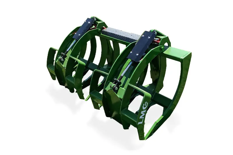 Lmc Ag 63", 72" & 84" Width Heavy Duty Grapple Loader Attachment With Hydraulic Cylinders | For Tractors & Skid Steers 1