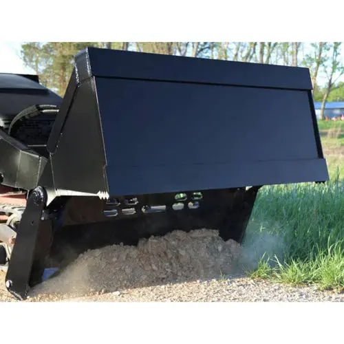 Loflin Fabrication 4-N-1 Bucket | 36" – 54" Width | Dual 2"X6" Cylinders | Hydraulic Flow 14-43 Gpm | Horsepower 18-35 Hp | For Mini Skid Steers & Tractors 1