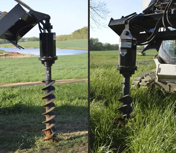 Loflin Fabrication Auger | Drive & Bits | 4" To 48" Bit Range | Hydraulic Flow 6 To 40 Gpm | For Skid Steer 1