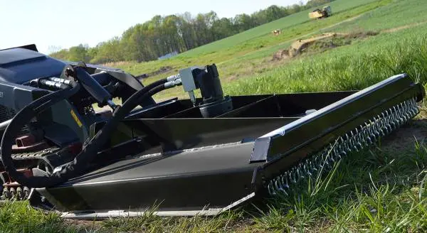 Loflin Fabrication Brush Cutter | 36" Width | Bi-Directional Blades | Hydraulic Flow 8 To 20 Gpm | For Mini Skid Steers 1