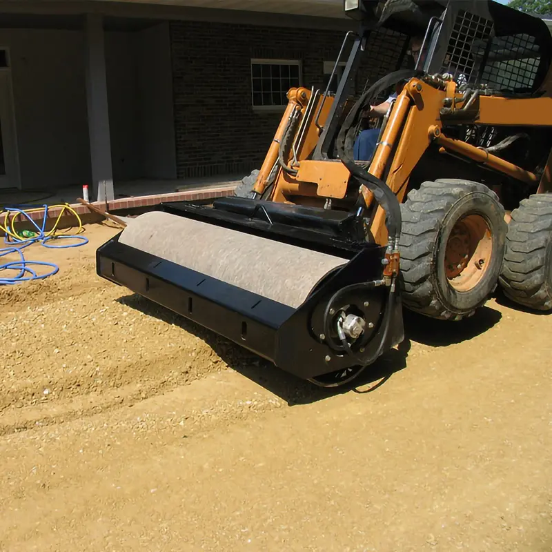 Loflin Fabrication Vibratory Roller | 84" Width | Hydraulic Flow 14 To 43 Gpm | For Skid Steer 1