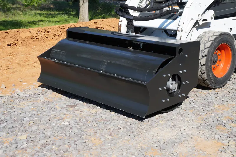 Loflin Fabrication Vibratory Roller | 84" Width | Hydraulic Flow 14 To 43 Gpm | For Skid Steer 2