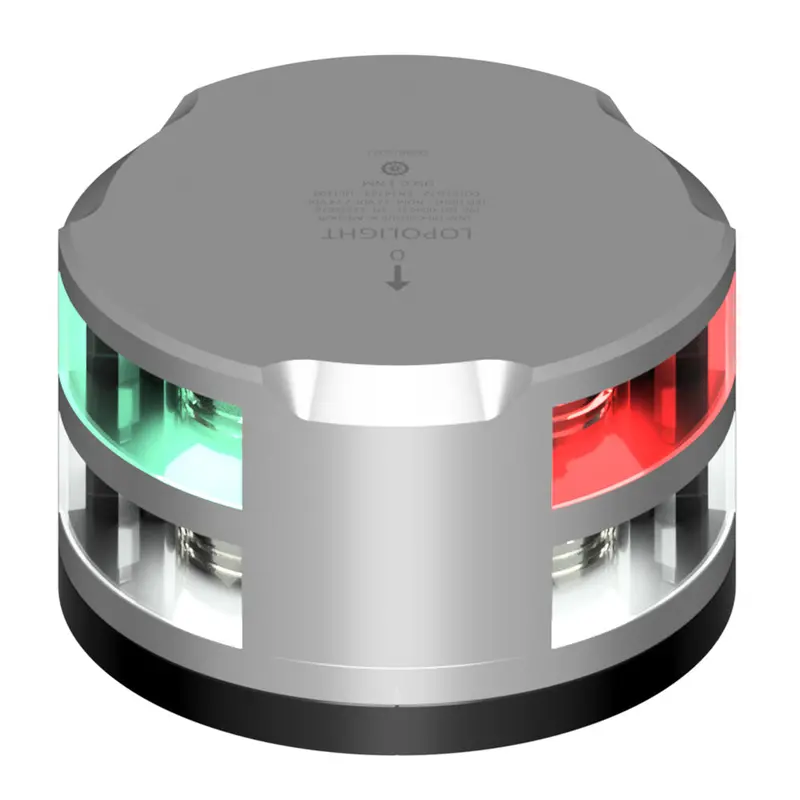 Lopolight Tri-Color Anchor Light - 1Nm - Silver Housing W/Fb Base [101-009-Fb] 1