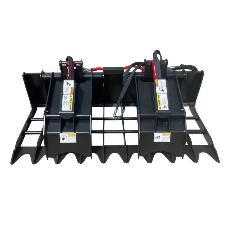 Lowe | Bg-600 Grapple | 72" Width | 42" Grapple Opening | 863 Lb Heavy-Duty Design | Heavy-Duty Construction | Greaseable Pivot Points | For Skid Steers 1
