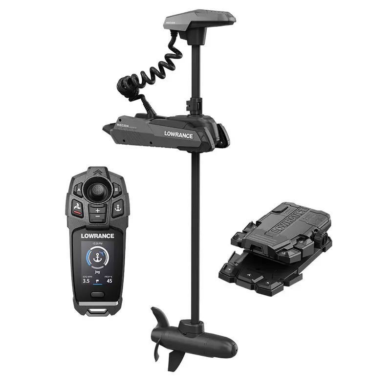 Lowrance Recon Fw 54" Trolling Motor - Includes Freesteer Joystick Remote, Wireless Foot Pedal  Hdi Nosecone [000-16173-001] 1