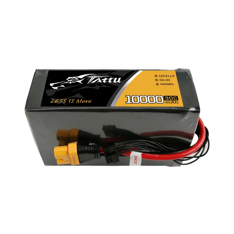 Lucid Tattu 12S1p(44.4V ) Lipo Battery Pack With As150u Plug | 10000Mah Capacity | 30C Discharge Rate| For Uav Drone 1