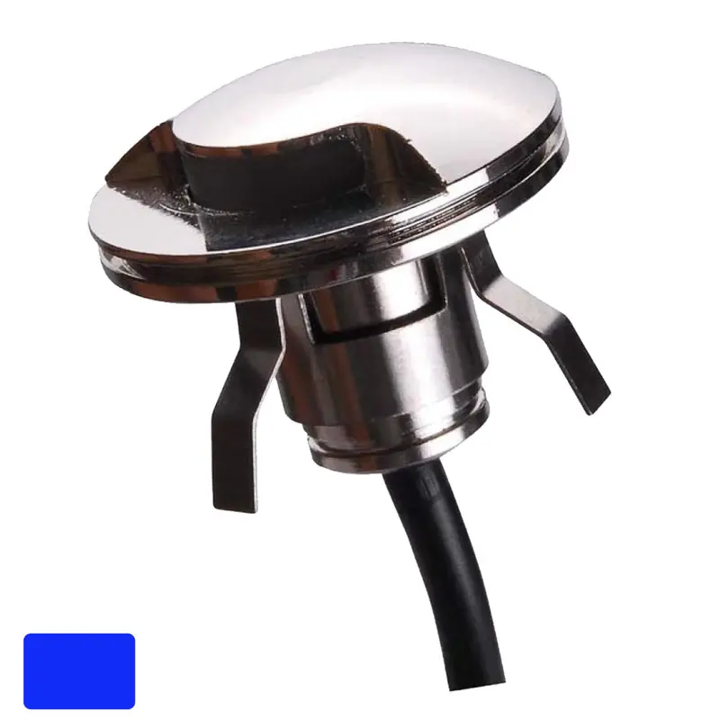 Lunasea 316 Polished Stainless Steel Led Waterproof Courtesy Light - Blue - 12Vdc Only [Llb-571B-01-00] 1