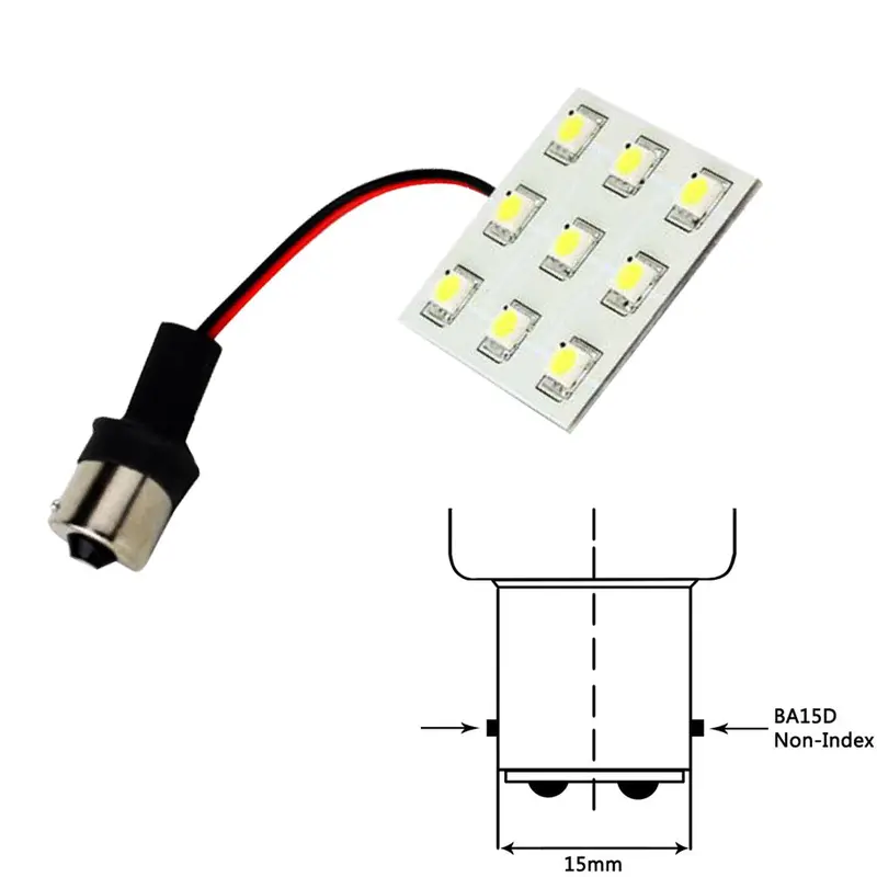 Lunasea Bayonet 9 Led Bulb Ba15d - 12Vac Or 10-30Vdc/2W/149 Lumens - Warm White [Llb-269W-21-00] 1