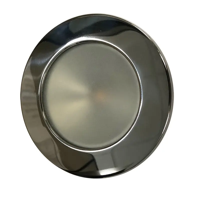 Lunasea Gen 3 Indoor/Outdoor Recessed 3.5 Led Light - 2700K 85 Cri Dimmable Cob Led - Warm White/Polished Ss Bezel [Llb-46Ww-3A-Ss] 1