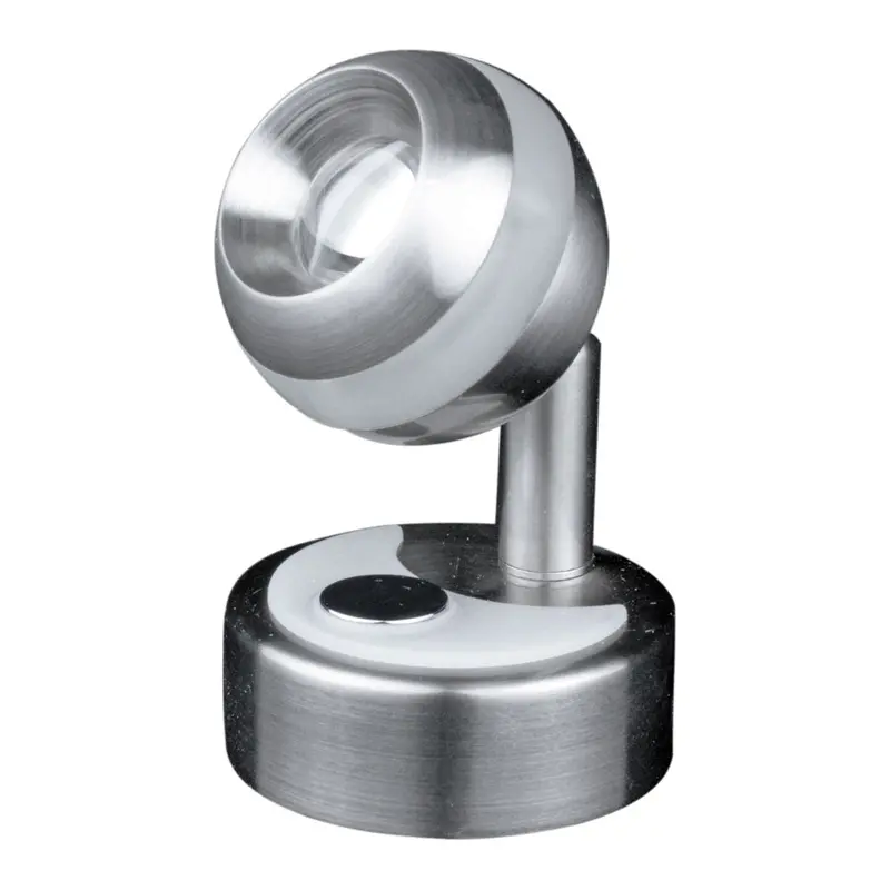 Lunasea Wall Mount Led Light W/Clear Ring & Touch Dimming - Warm White/Brushed Nickel Finish [Llb-33Rw-81-Ot] 1