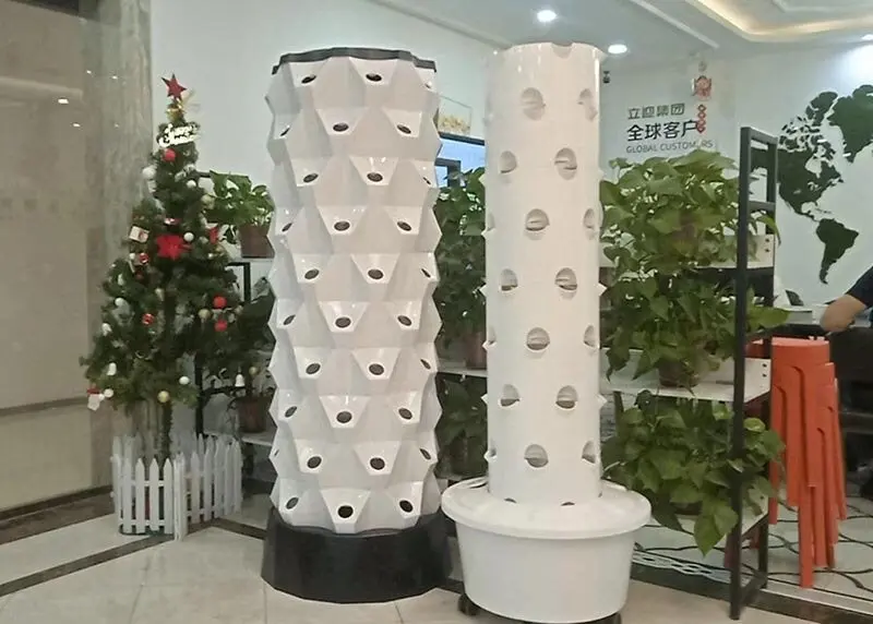Lyine 8P Vertical Hydroponic Tower - Growing Solution For Leafy Greens | 6-10 Layers 1