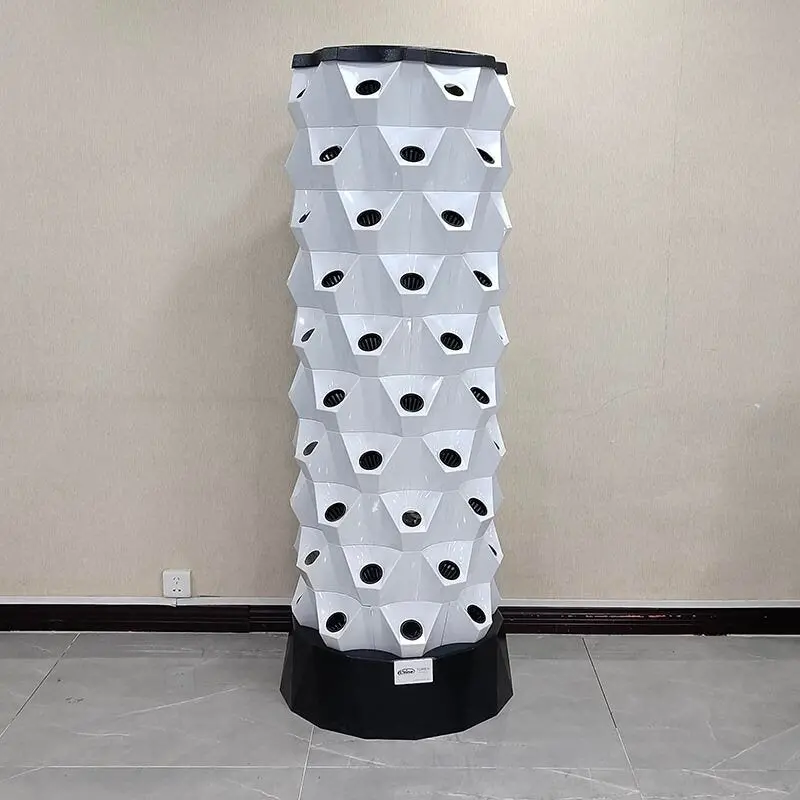 Lyine 8P Vertical Hydroponic Tower - Growing Solution For Leafy Greens | 6-10 Layers 2