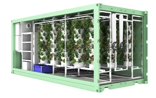 Lyine Hydroponic Rotating Tower Container Farming | 220V/380V | Plant Quantity 3072 1
