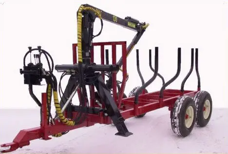 Machinerie Am Inc | "For" Series Forestry Trailer | With Central Pole | Capacity 5T To 12T 1
