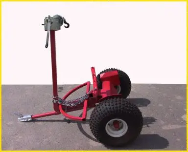 Machinerie Am Inc | Model 2001Rt Mini-Skidder On Wheels | Manual Winch Included | Capacity 1500 Lbs 1