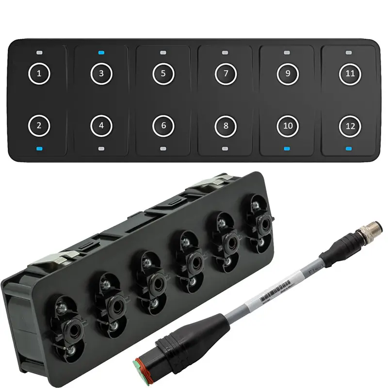 Maretron Ckm12 Keypad W/Ckm To Nmea 2000 Adapter Cable - 0.2M (Horizontal Orientation) [A3802-2] 1