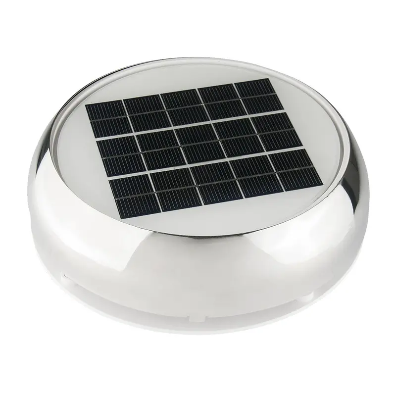 Marinco 3" Day/Night Solar Vent - Stainless Steel [N20803s] 1