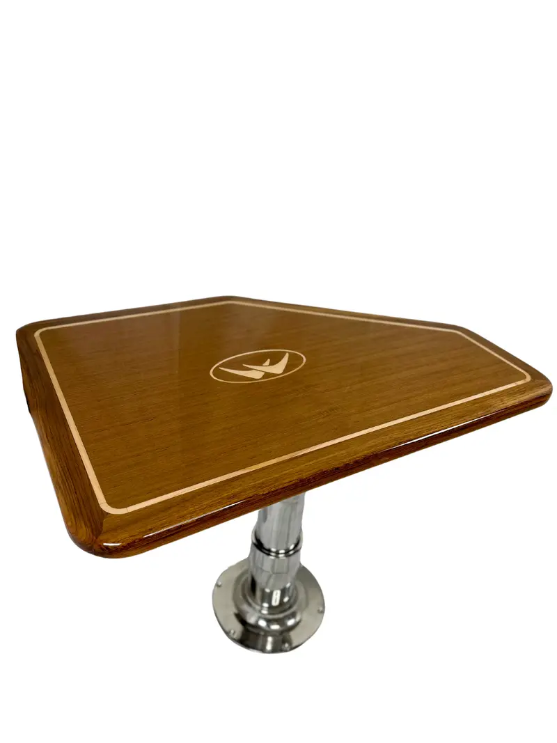 Mariteak Southport Boats Teak Table | Size 25" X 38" 1
