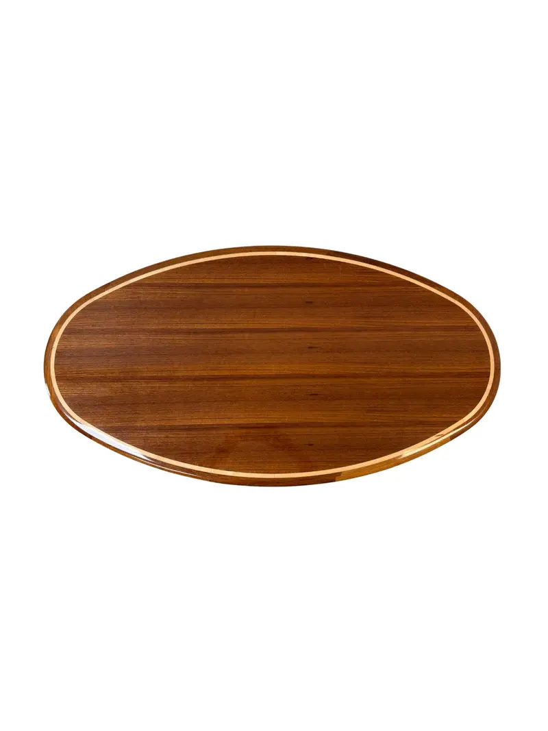 Mariteak Teak Oval Table W/ High Gloss Finish | Width 23" | Length 43" 2