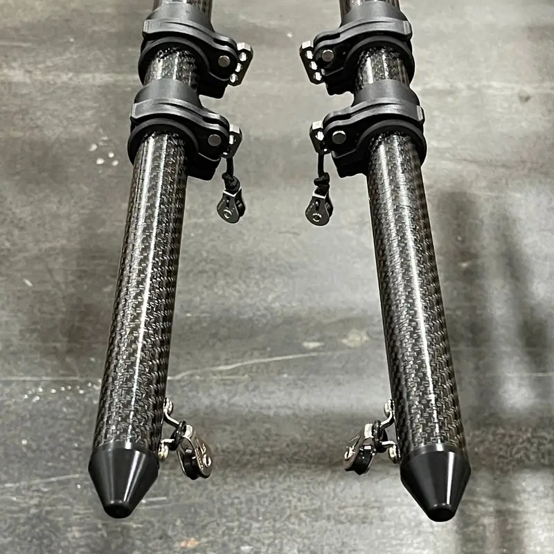 Marsh Tacky Outriggers “Et Series” External Retractable Titanium Carbon Fiber Outriggers (18, 20 Or 22Ft Sets) 2