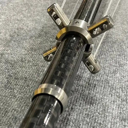 Marsh Tacky Outriggers New! “Xts Series” Single Spreader Supported Super Titanium Internally Rigged Carbon Fiber Outriggers (21Ft Or 23Ft Sets) 11
