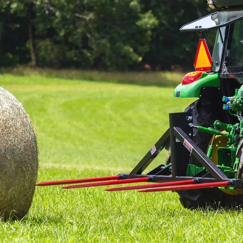 Maxilator | Two Bale Spear | Model Mhs-3Ph | 4 Spears | Load Capacity 5,000 Lbs | Weight 223 Lbs | Horsepower 40 To 120 Hp | For Tractor 1