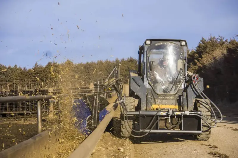 Maxx Feed Bunk Sweeper With Hydraulic Motor For Skid Steer 1