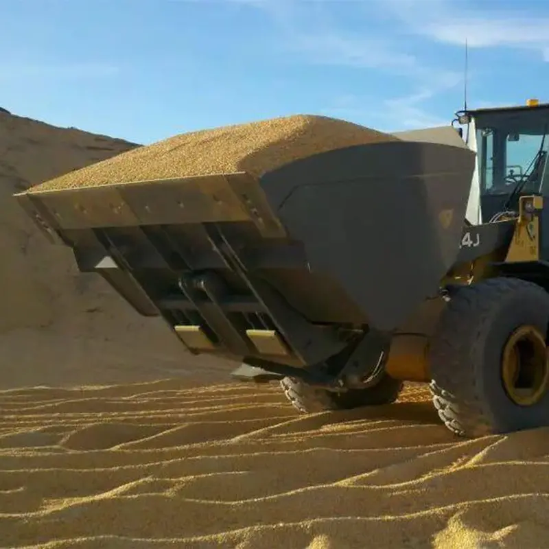 Maxx Rollout Bucket With Bolt-On Cutting Edges For Skid Steer 1