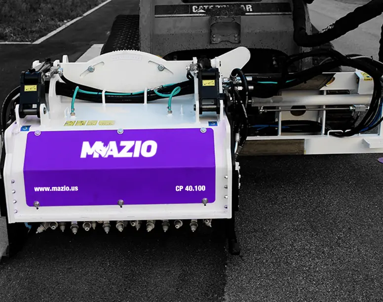 Mazio Cold Planer Grinder | Cp Series | Milling Width 9.8"-39.4" | Teeth 27 To 102 | Hydraulic Flow Range 8-53 Gpm | For Skid Steers 1