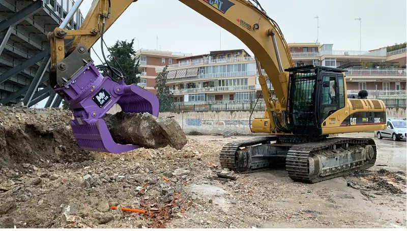 Mazio Demolition Sorting Excavator Grapple | Gr Series | Width 17.9"-59" | Machine Size 1.8-65 Tons | For Excavators 1