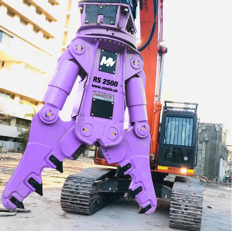 Mazio Demolition Tools Primary Crusher | Rs Series | Machine Size 1.5-130 Tons | For Excavators 1