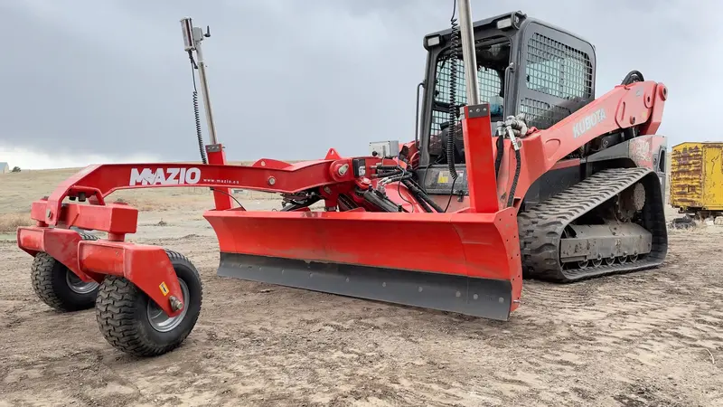 Mazio Dual Grader Dozer | Model Gr 220/270 | Working Width 86.6"/106.3" | Hydraulic Flow Range 15–25 Gpm | For Skid Steers 1