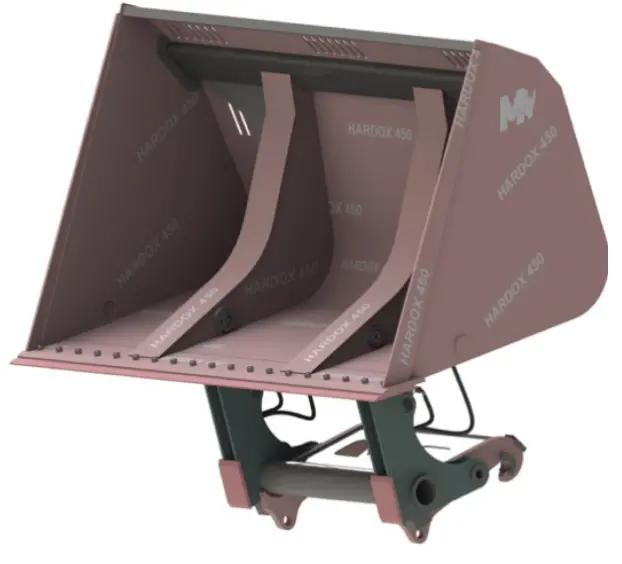 Mazio Fronts Loader High Tip (Dump) Bucket | Width 98.4" | Machine Size 12–18 Tons | For Loaders 1