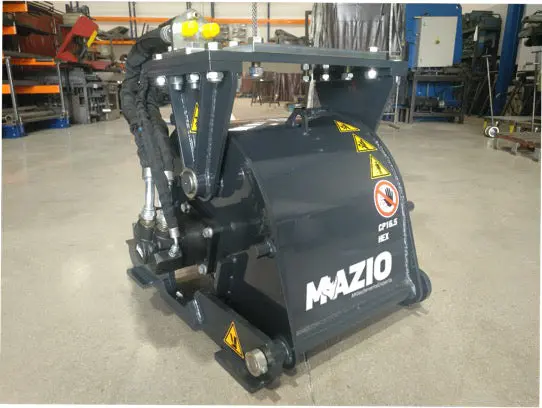 Mazio Hex Cold Planer Grinder | Cp16.5R Hex | Width 16" | Machine Size 7–12 Tons | For Mini Excavators 1