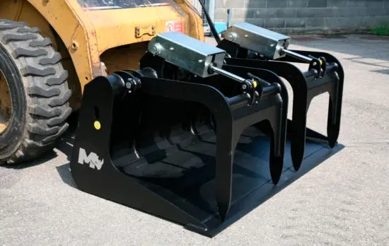 Mazio Industrial Grapple | Width 49"-79" | Hydraulic Flow Range 26 Gpm | For Skid Steer Loaders 1