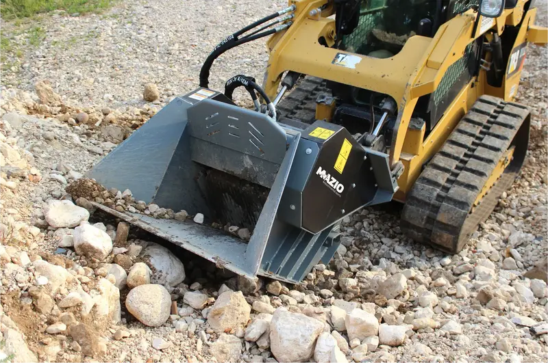 Mazio Skid Steer Loader Crusher Bucket | Model Ssl Crusher-15 & 20 | Volume 0.15 & 0.20 Cubic Meter | Hydraulic Flow Range 16-40 Gpm | For Skid Steers 1