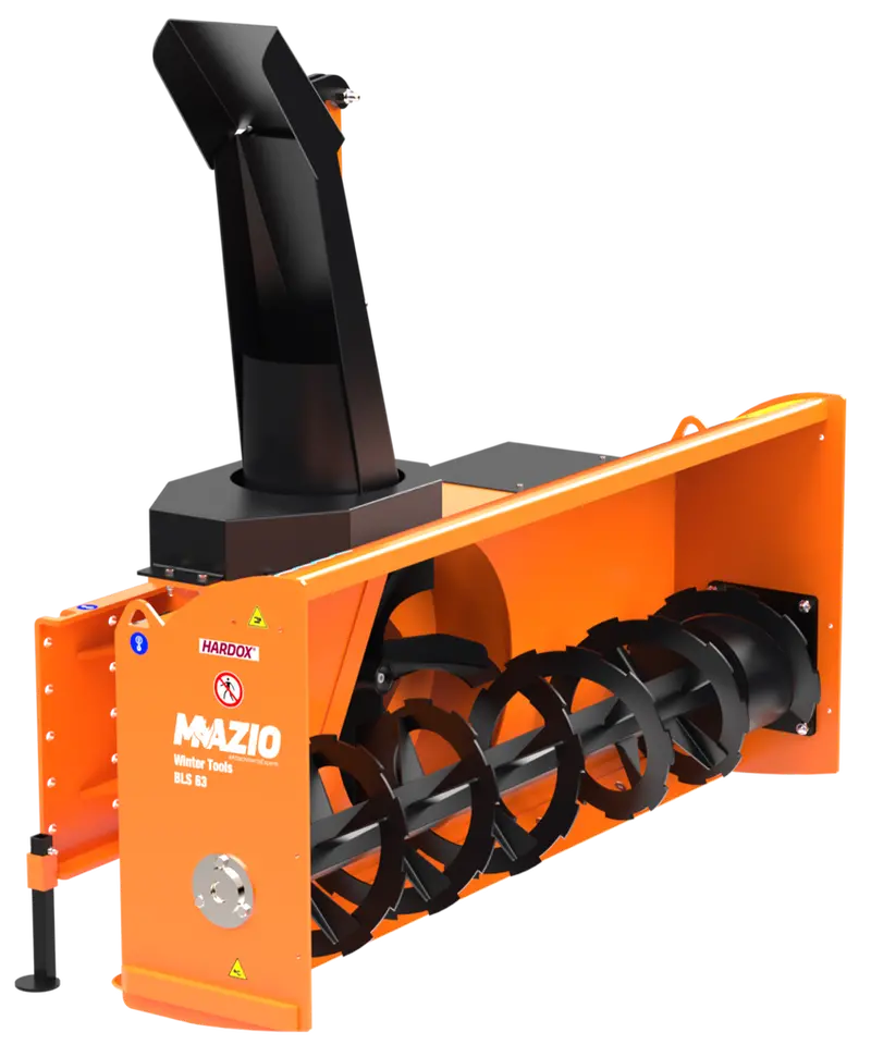 Mazio Snow Blower | Bls Series | Working Width 61", 68" & 80" | Hydraulic Flow Range 15–24 Gpm | For Skid Steers & Compact Track Loaders 1