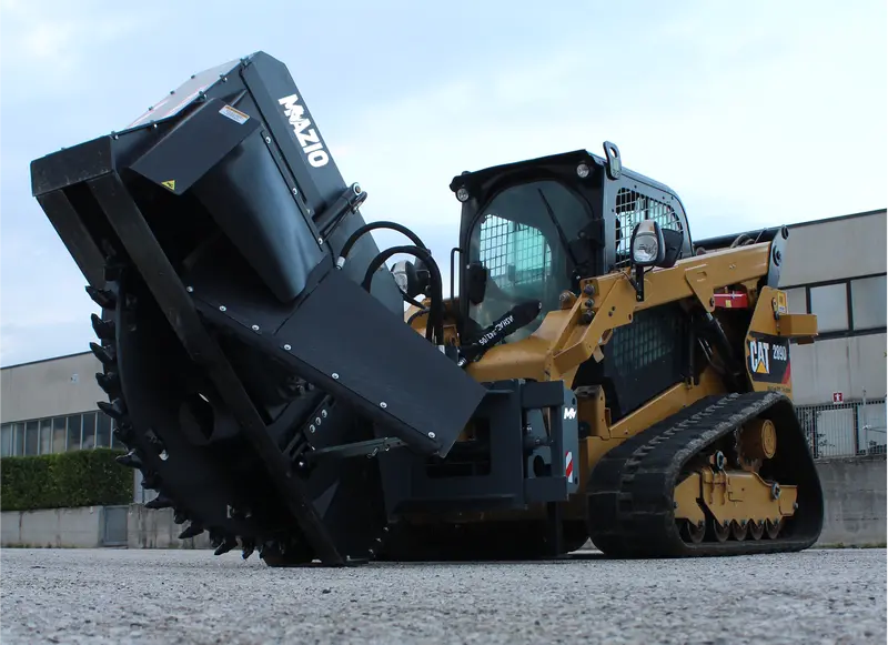 Mazio Ssl Skid Steer Saw Wheel | Wheel Saw 12 & Wheel Saw 15 | Hydraulic Flow Range 24-40 Gpm | For Skid Steer Loaders 2