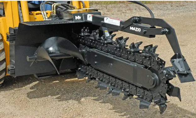 Mazio Trenchers | Oil Pressure 1900 To 4200 Psi | Oil Flow 10-40 Gpm | For Skid Steers 3
